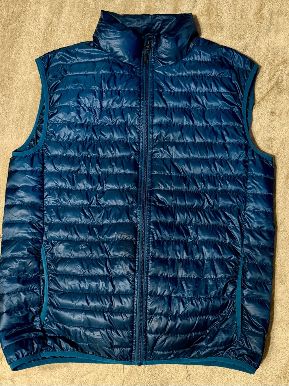 Men's Lightweight Quilted Vest - dark teal Blue